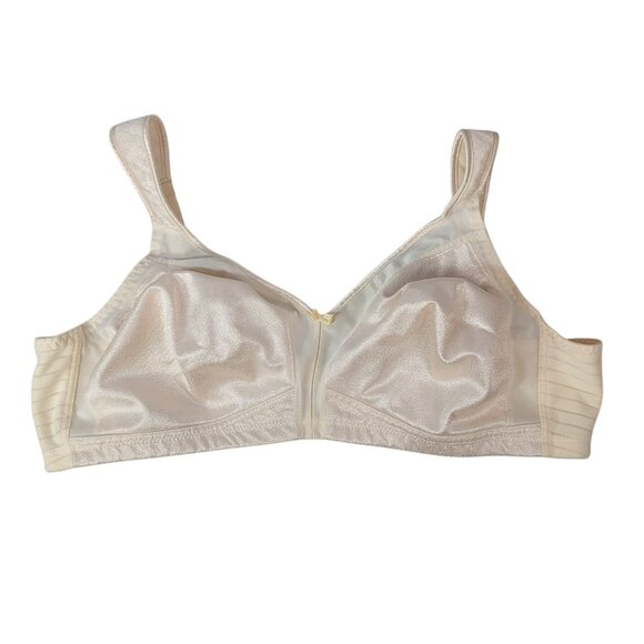 Playtex 18 Hour Wirefree Bra Beige 44B Soft Cup Comfort Strap Wide Adj #4013 - Picture 1 of 11